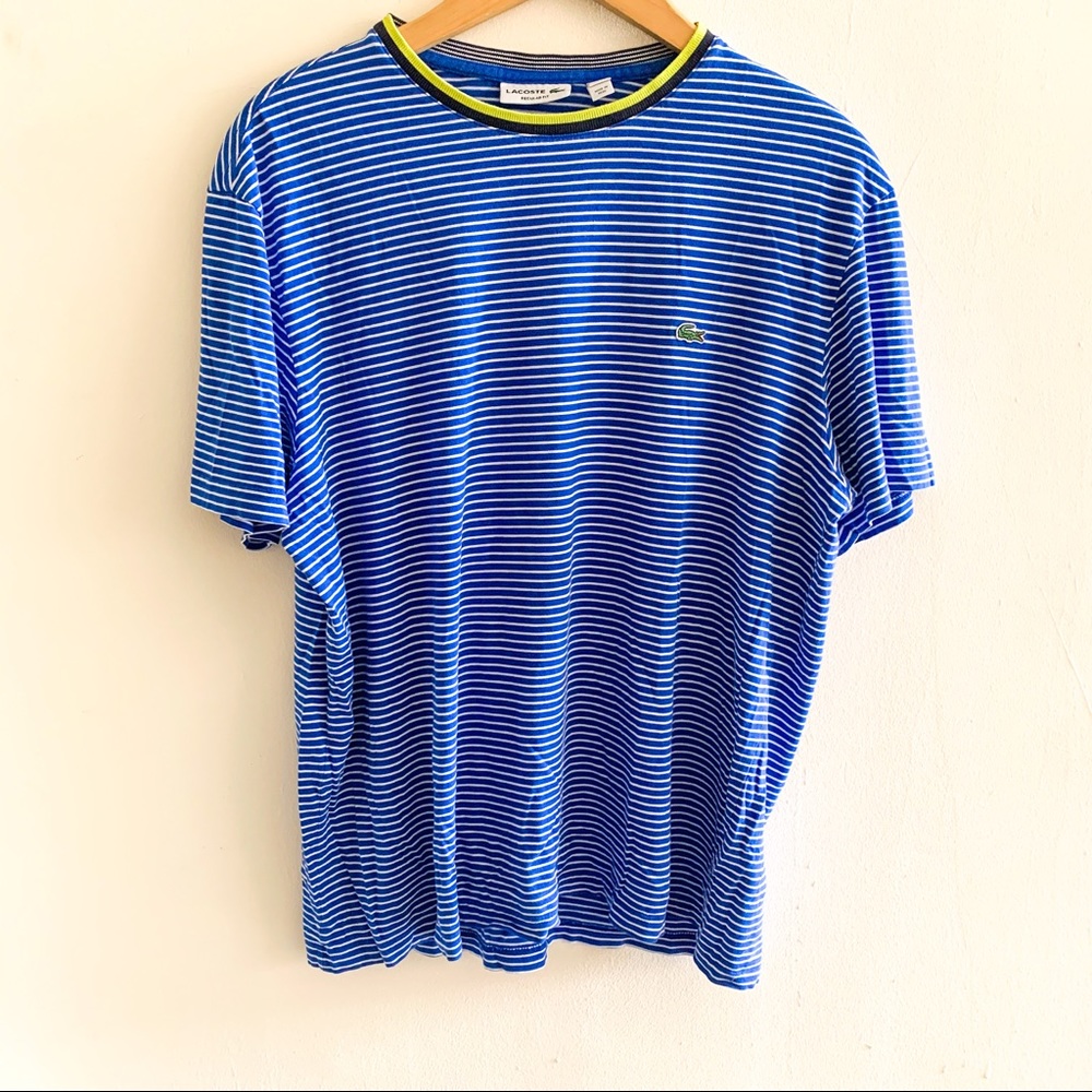 Lacoste Men’s Stripe Blue Shirt